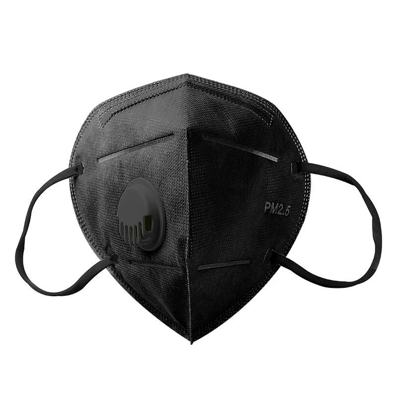 

2 Pcs Activated carbon folding mask with breathing valve pm2.5 anti-fog dustproof,industrial protection labor safety work mask