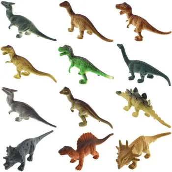 

Gresorth 12 PCS Fake MINI Dinosaur Toy Artificial Animal Model Decoration Figures Kids Gift