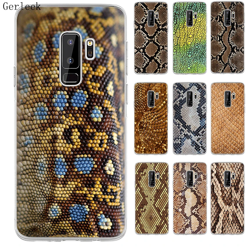 Desxz Escamas Serpiente чехол для телефона Samsung Galaxy A3 A5 A6 A8 A7 A9 плюс 2018 Защитная крышка |