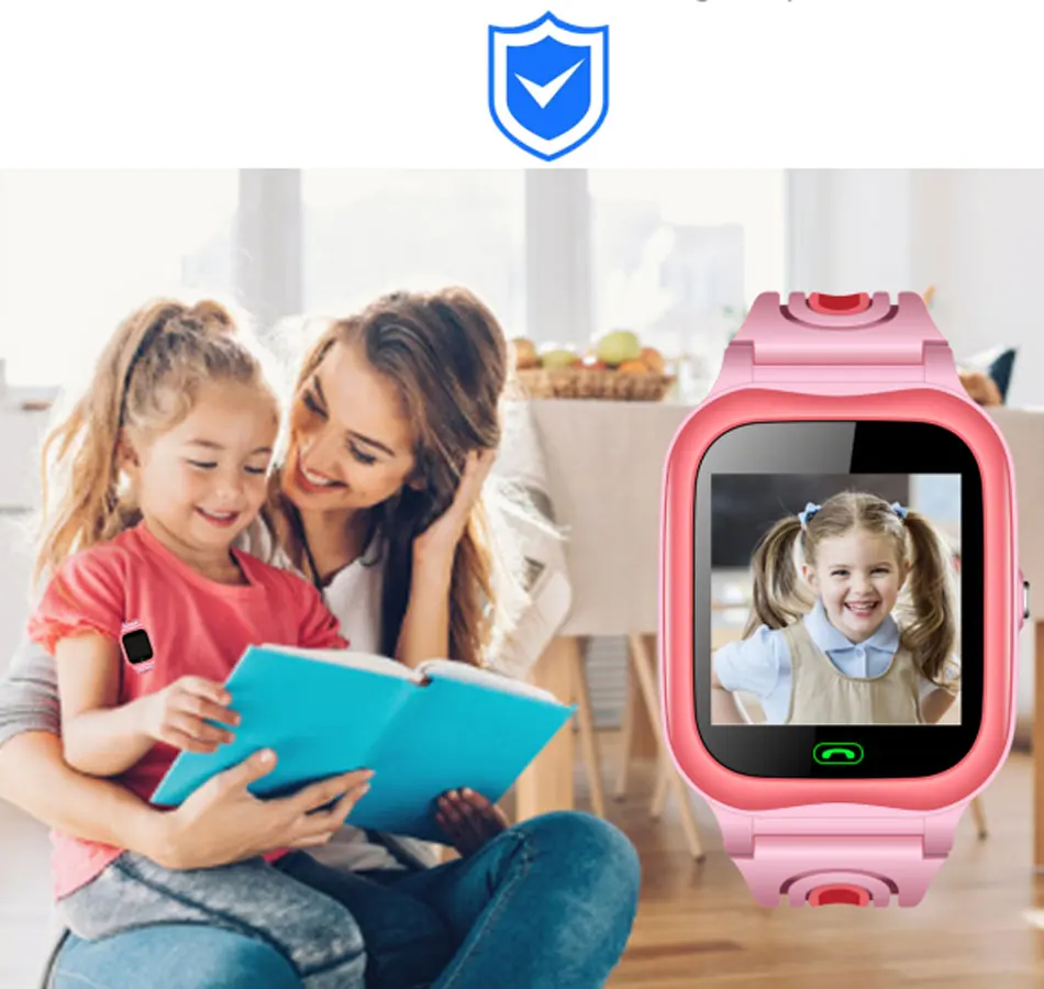 SALFRESA Children Smart Watch V88 IP67 Waterproof 450mAH Long Standby Child Tracking Security SOS Smart Bracelet For Kids Remote-8
