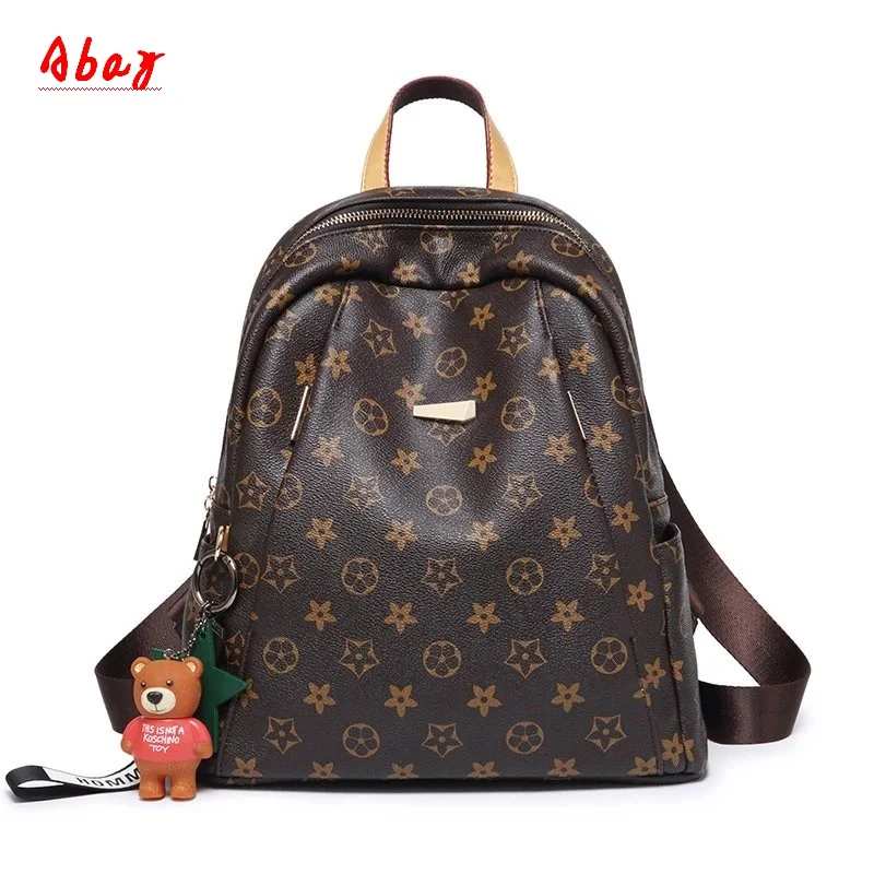 

Abay Fashion printed women's shoulder bag summer new wild retro anti-theft backpack leisure travel bag