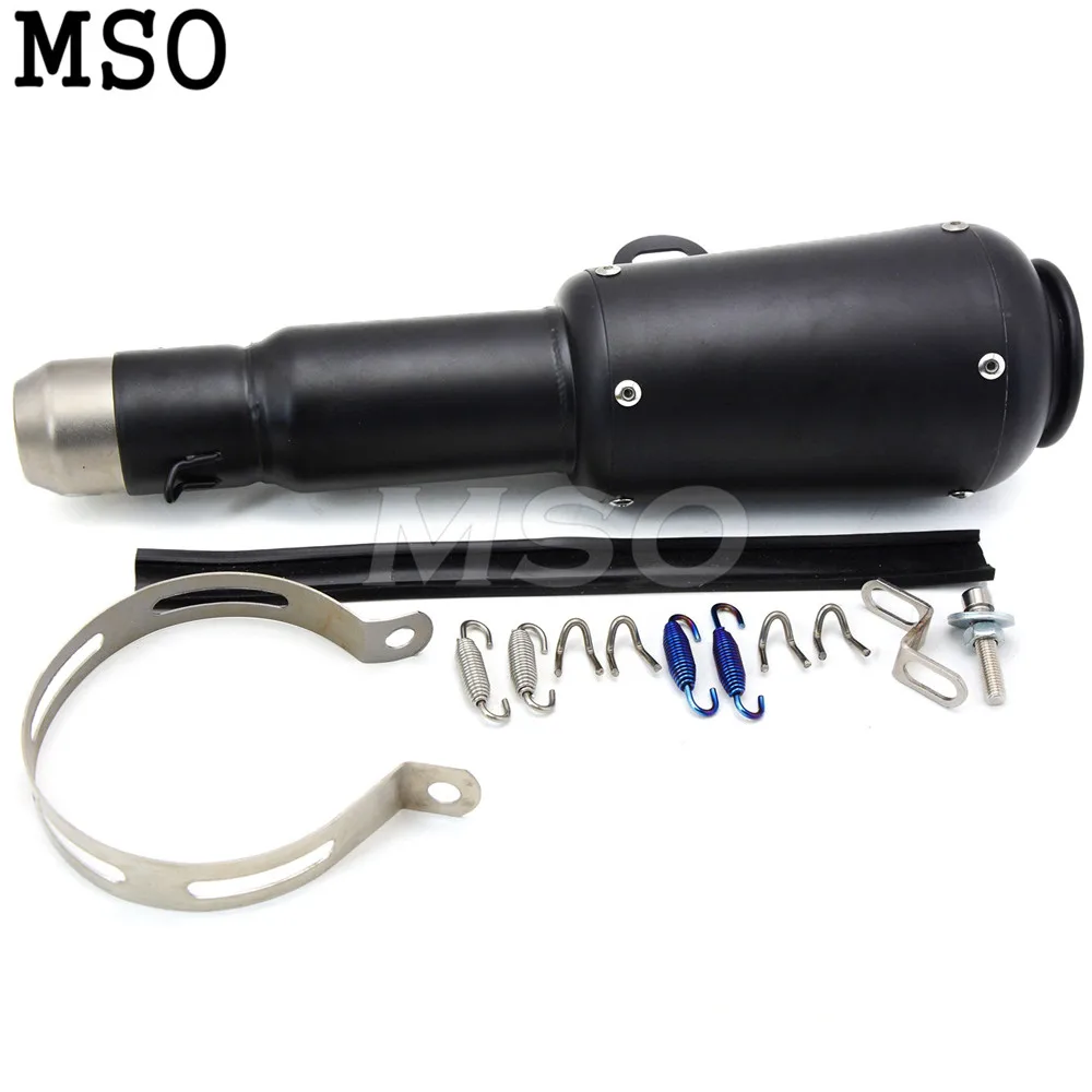 

Motorcycle Stainless steel Modified Akrapovic Exhaust Muffle pipe FOR Suzuki GS500 GS 500 1989-2008 black