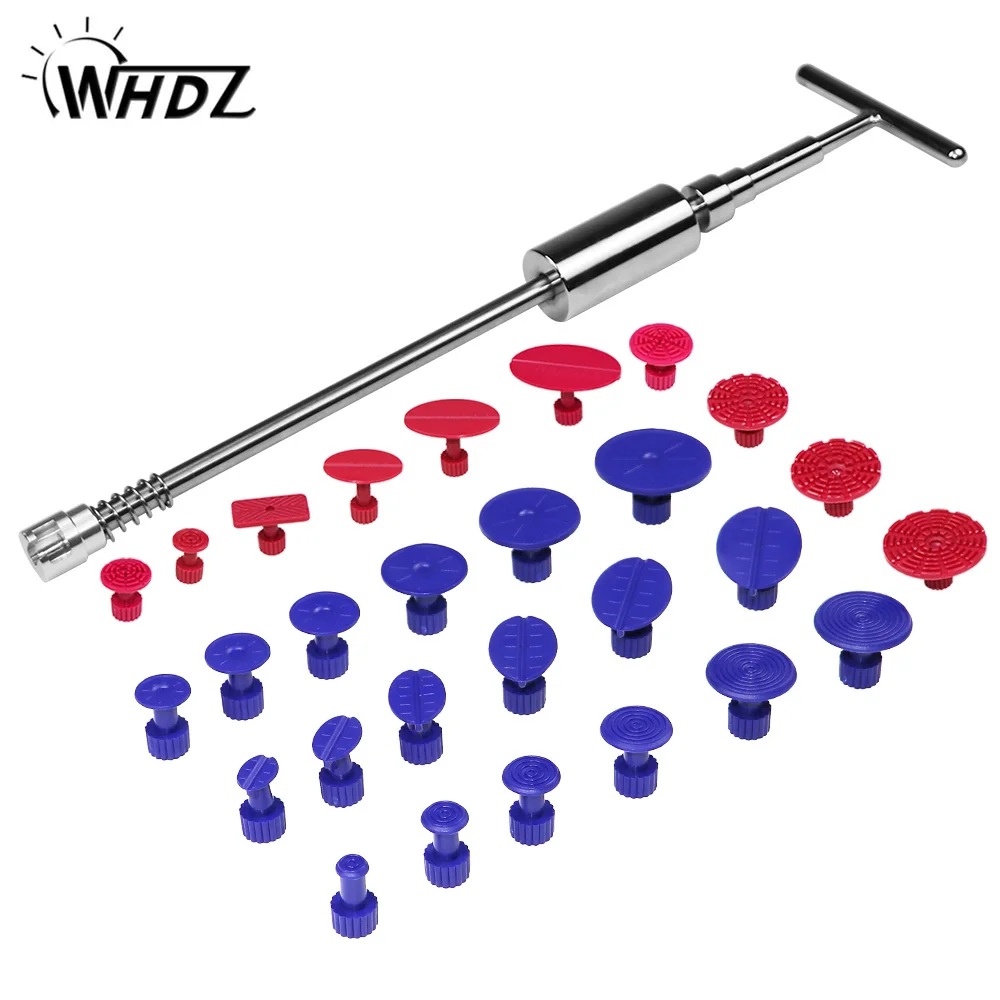

WHDZ PDR Tools Slider Hammer Dent Puller Kit Suction Cups Glue Tabs Paintless Dent Repair Auto Repair Tool Kit Ferramentas