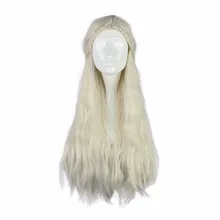 MCOSER 70 см длинный синтетический кудрявый синтетический бежевый коричневый цвет два стиля косплей парик высокотемпературный волоконный парик-016