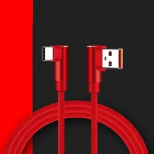 Usb type C 90 градусов быстрая зарядка usb c кабель type-c кабель для передачи данных зарядное устройство usb-c для zte samsung huawei Xiaomi