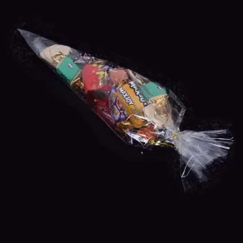 

clear Plastic Bags Cellophane Cone For DIY Biscuits Snack Candy Baking Package Decor Kids Gift Supplies Wh