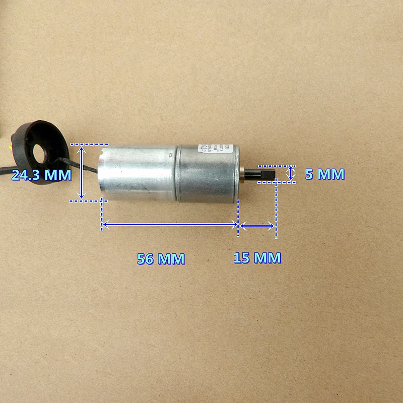 Полностью металлический мотор-редуктор 25 мм DC12V 92 об/мин/6 в 45 об/мин Мотор 370dc мотор-редуктор мощный высокий крутящий момент Коробка передач мотор
