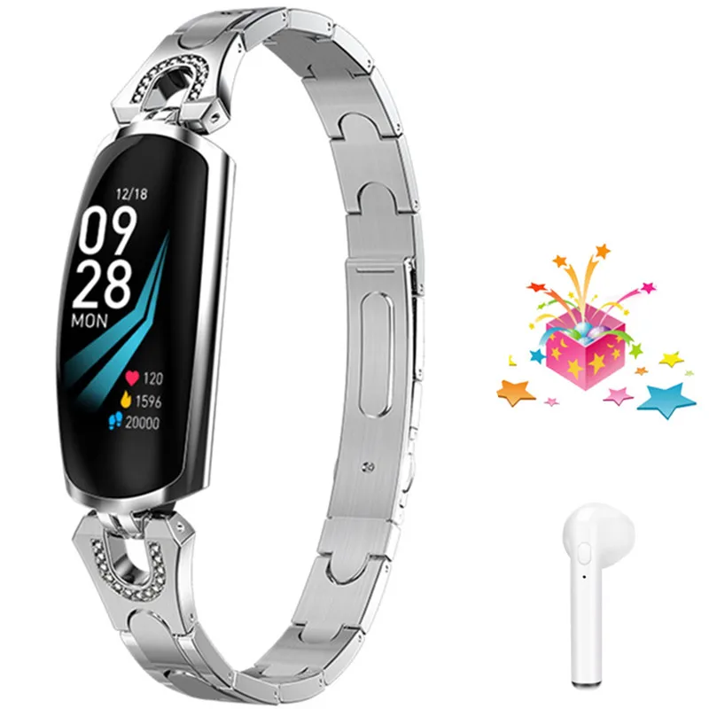 

Fitness tracker+earphone/set gril smartband smart electronic with sleep monitor calories healthy smart bracelt activity tracker