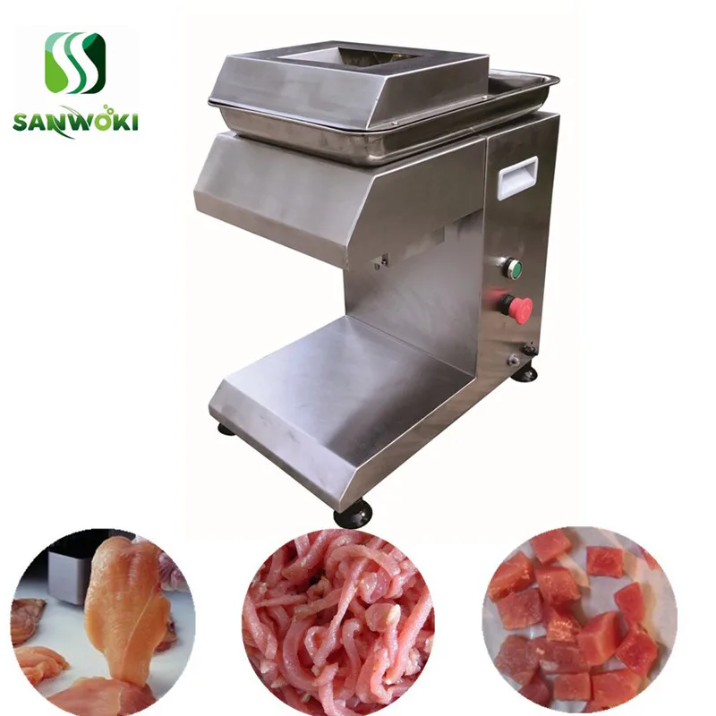 Коммерческая нарезанная машина для резки мяса высокоэффективный слайсер для свежего мяса машина нож для рыбы машина для измельчения мяса мясорубка