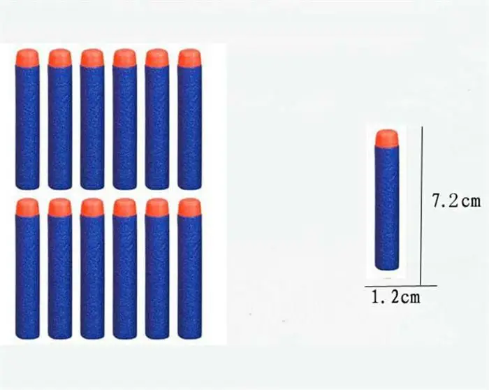 20 шт мягкие полые головки 7,2 см заправка игрушка дартс пистолет пули для Nerf серии бластеров Рождественский подарок для детей