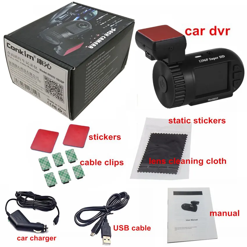 Мини-камера Conkim, 0805 P, 1296 P, 1080 P, супер конденсатор, Автомобильный видеорегистратор, gps видеорегистратор, регистратор, видеорегистратор, ADAS, парковка