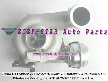 

Turbo 777251-0001 777251 736168-0003 71790772 55205177 55214061 For FIAT Bravo II Doblo Multipla Stilo For Alfa-Romeo 147 156 GT
