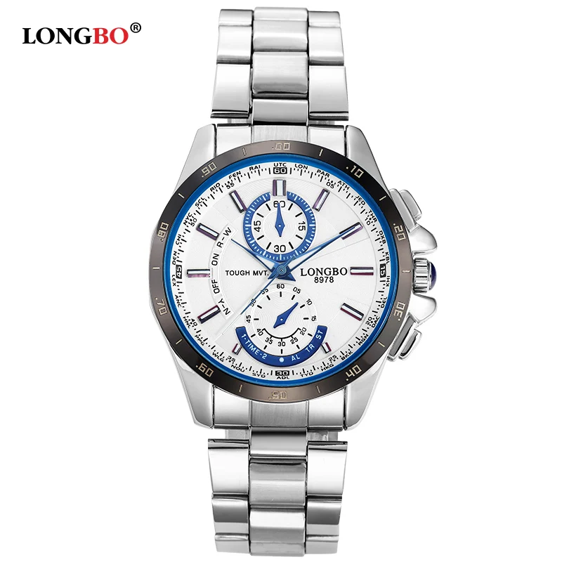 Prix pour LONGBO Marque De Mode Sport de L'armée Montres Hommes En Acier Inoxydable Montre D'affaires Style Militaire Étanche Montres À Quartz 8978 Prix pour LONGBO Marque De Mode Sport de L'armée Montres Hommes En Acier Inoxydable Montre D'affaires Style Militaire Étanche Montres À Quartz 8978