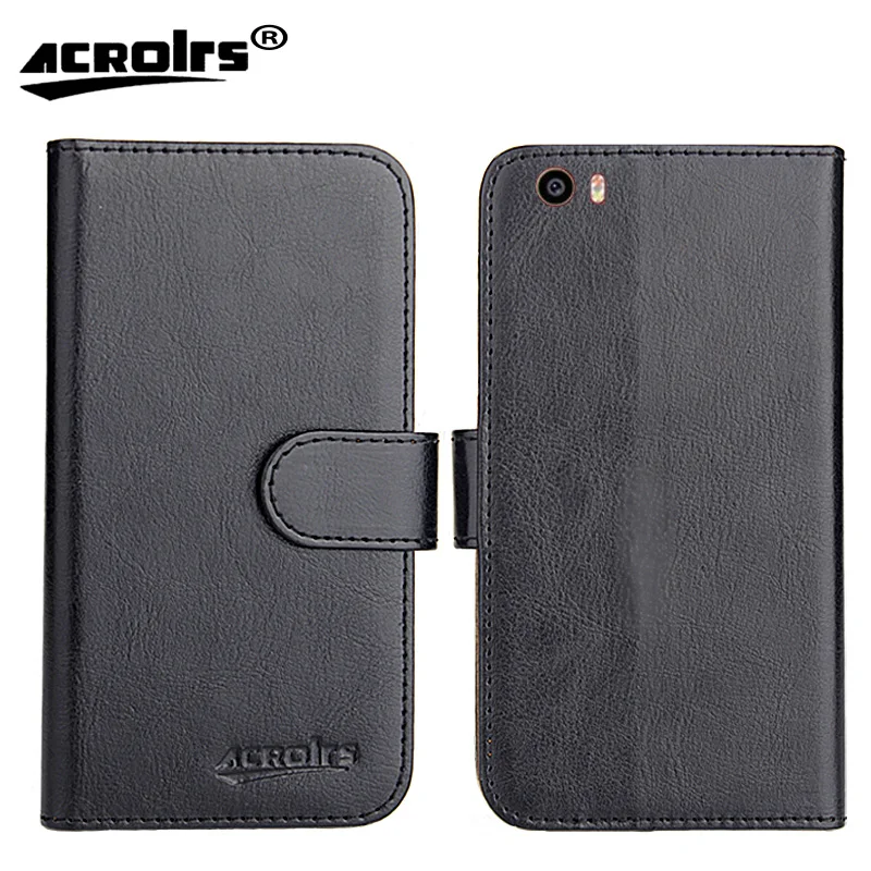 

BQ BQ-5054 Crystal Case 2017 6 Colors Dedicated Flip Leather Exclusive 100% Special Phone Cover Cases Card Wallet+Tracking