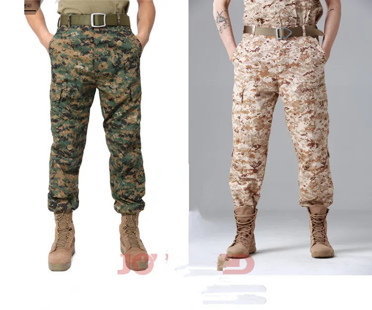 black casual pants Men's Army Camouflage Cargo pants New 2017 Brand Trouser Male Casual Man Pantalon Homme Military Material Multi-pockets Pants best casual pants for men