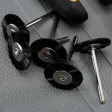 5Pcs Nylon Bristle Wheel Wire Brushes For Polishing Power Rotary Tools