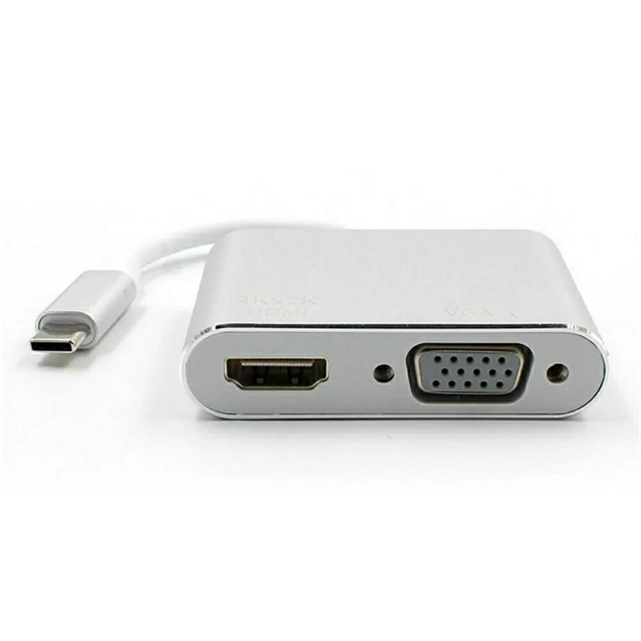 Basix USB Type C hub to HDMI VGA Adapter 7