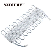 SZYOUMY 220 V светодиодный модуль SMD 2835 3 светодиодный s IP65 Водонепроницаемый инъекций объектив супер яркий для реклама знак света Подсветка