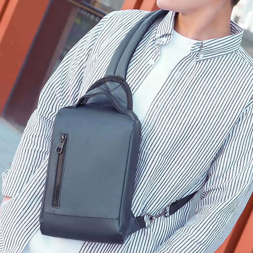 

crossbody chest bag Men's Large Capacity Chest Bag Casual Waterproof Shoulder Bag Diagonal Package men Waistband Banana Bags