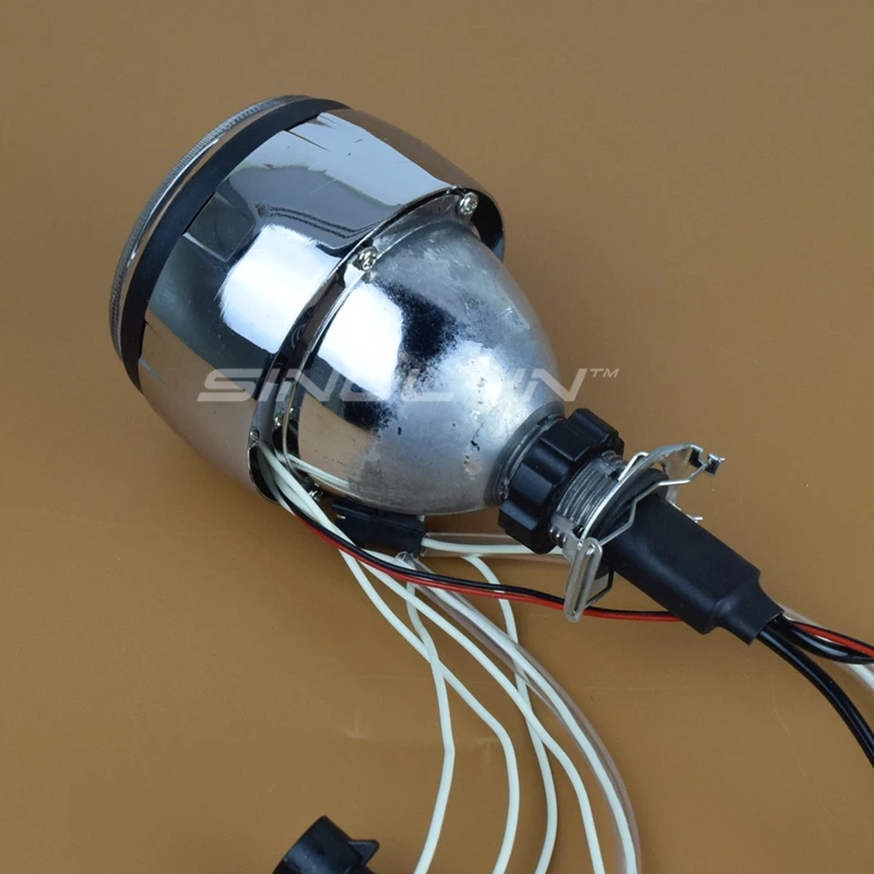 Фара мотоцикла ангельские глаза дьявола Би ксеноновые HID объектив проектора CCFL
