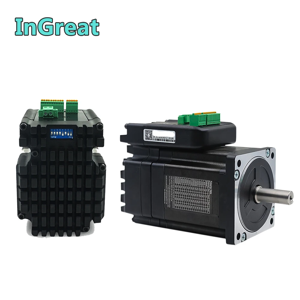 JMC Hybrid Closed Loop Motor Driver Integrated NEMA34 4.5Nm 86MM 2000rpm 60V DC DSP Drive Encoder Integration Easy Servo Kits |