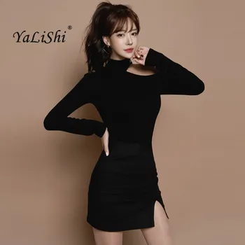 

2 Piece Set Elegant Women Suit 2018 Black Halter One-Shoulder Tops Shirt Blouse and Mini Skirts Crop Top and Skirt Sets Vestidos