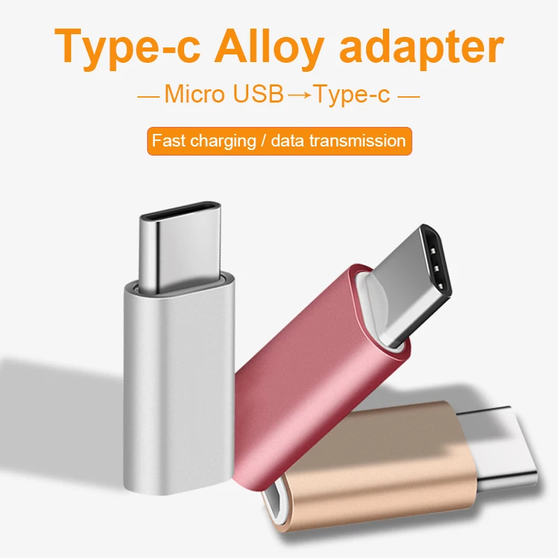 Мини micro usb type-C адаптер conventer usb c адаптер сплав 2 в 1 разъем Быстрая зарядка aux передача данных Универсальный xiomi