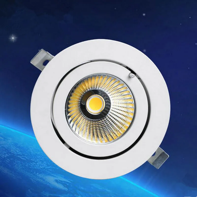 

Rotate 360 degrees Dimmable LED Downlight COB Spot 20w 30w 40w LED recessed ceiling Lamp Warm Cool White LED Spot Indoor Lights