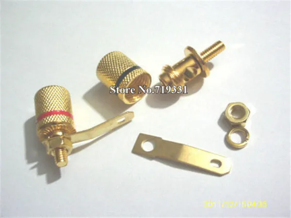 

Gold Plated binding post amplifier speaker audio connector terminal