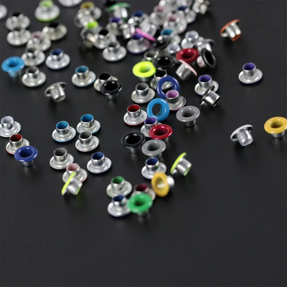 

100PCs Random Color Metal Eyelets DIY Scrapbooking Embellishment Garment Accessories Apparel Sewing Crafts