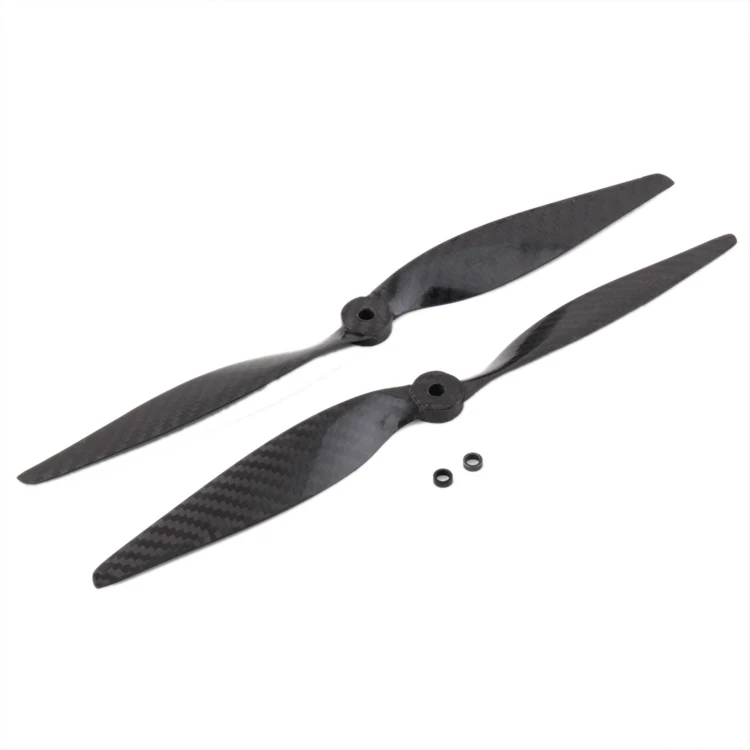 

2 Pairs Black 1260 Carbon Fiber Propeller Prop CW/CCW for QuadCoptor