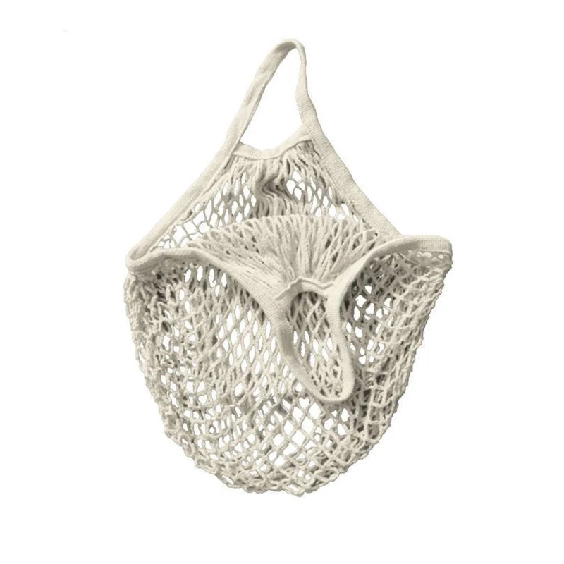 1PCS Mesh Net String Shopping Bag Reusable Fruit Storage Handbag Large Cotton Totes Shipping Bog foldable