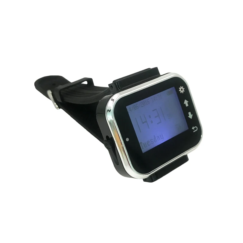 Relógio de Pulso Receptor sem Fio Atendimento ao Cliente Sistema Chamada Garçom Pager Restaurante Equipamentos Catering K-300plus 433 Mhz - Imagem 6
