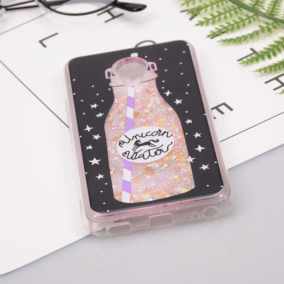 Reaoom for Meizu M5 Case Glitter Dynamic Liquid Star Quicksand Colorful Cute Bottle Unicorn Clear Cover Capa for Meilan 5        (3)