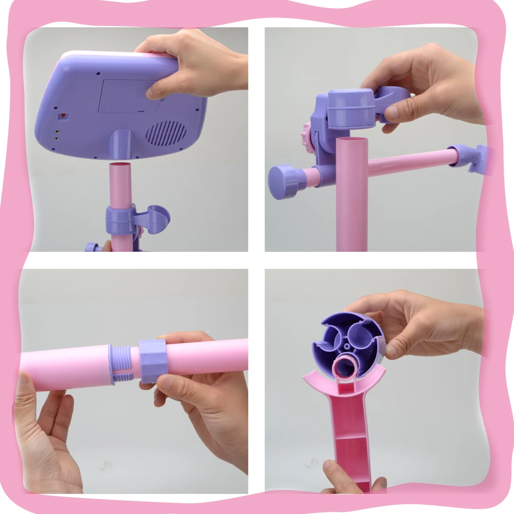  Kids Microphone Portable Microphone Bag Shape for Kids with Speaker Compatible with PC/iPad/iPhone/