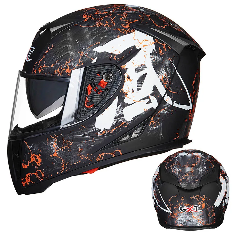 GXT мотоциклетный Полнолицевой шлем для мотокросса, внедорожный шлем для мотогонок, зимние мотоциклетные Шлемы Casco Capacete - Цвет: Model 13