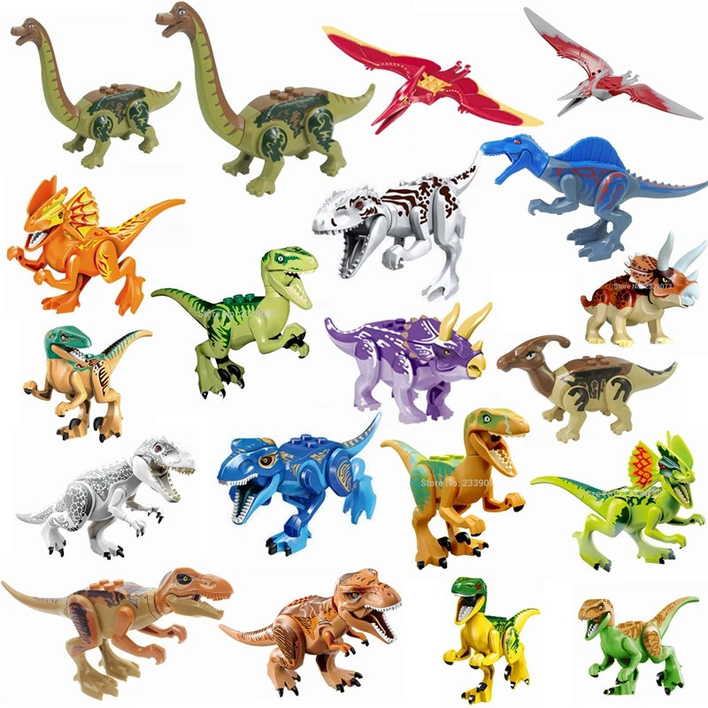 

Locking Dinosaurs Tyrannosaurus Rex Velociraptor Triceratops Lockings Jurassic World Park Blocks Toys For Children With Lockings