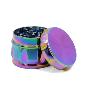 

5pcs/lot Wholesale diameter 63 mm New Design 4 layer purple grinder Crusher cigarette smoking pipe accessary grinders