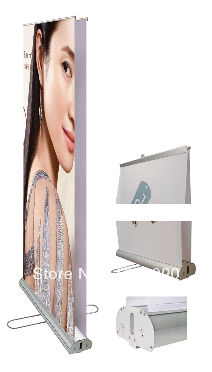

34" W Double Sided Roll Up Banner Stand Two sided display banner Roll up BannerLuxury Roll up Banner/