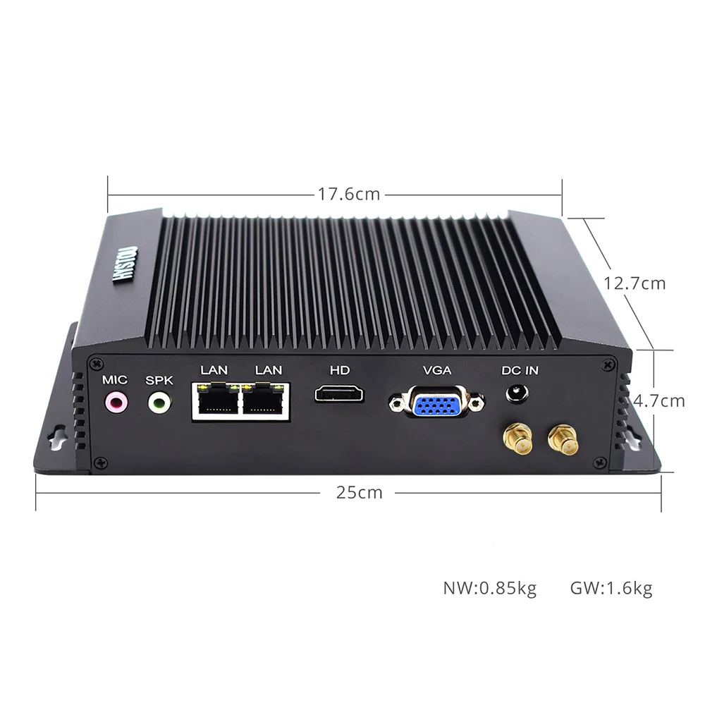 6* RS232 X86 встроенный VGA четырехъядерный Pfsense брандмауэр 2 LAN J1900 со слотом для sim-карты последовательный параллельный порт мини-ПК