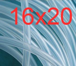 

16mm ID 20mm OD 16X20 Transparent Silicone Rubber Tube Hose Pipe ( food grade ) medical PIPE, 16*20mm Inner Diameter 16 Outer 20