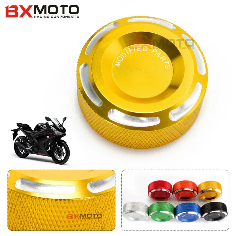 Для Yamaha YZF R3 R25 R1 R6 MT 07 09 CNC Крышка Резервуара заднего тормоза крышка аксессуары для