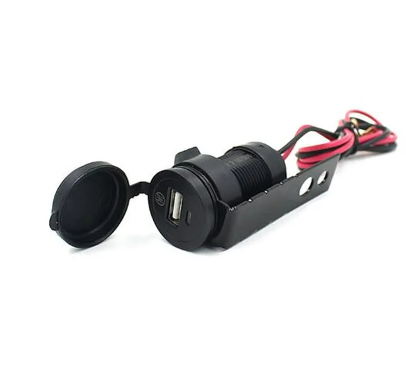 WUPP водостойкий пылезащитный В 5 в Adaptateur В DC 12 В Moto USB зарядное устройство гнездо+ см 60 см линии Телефон/gps порт питания