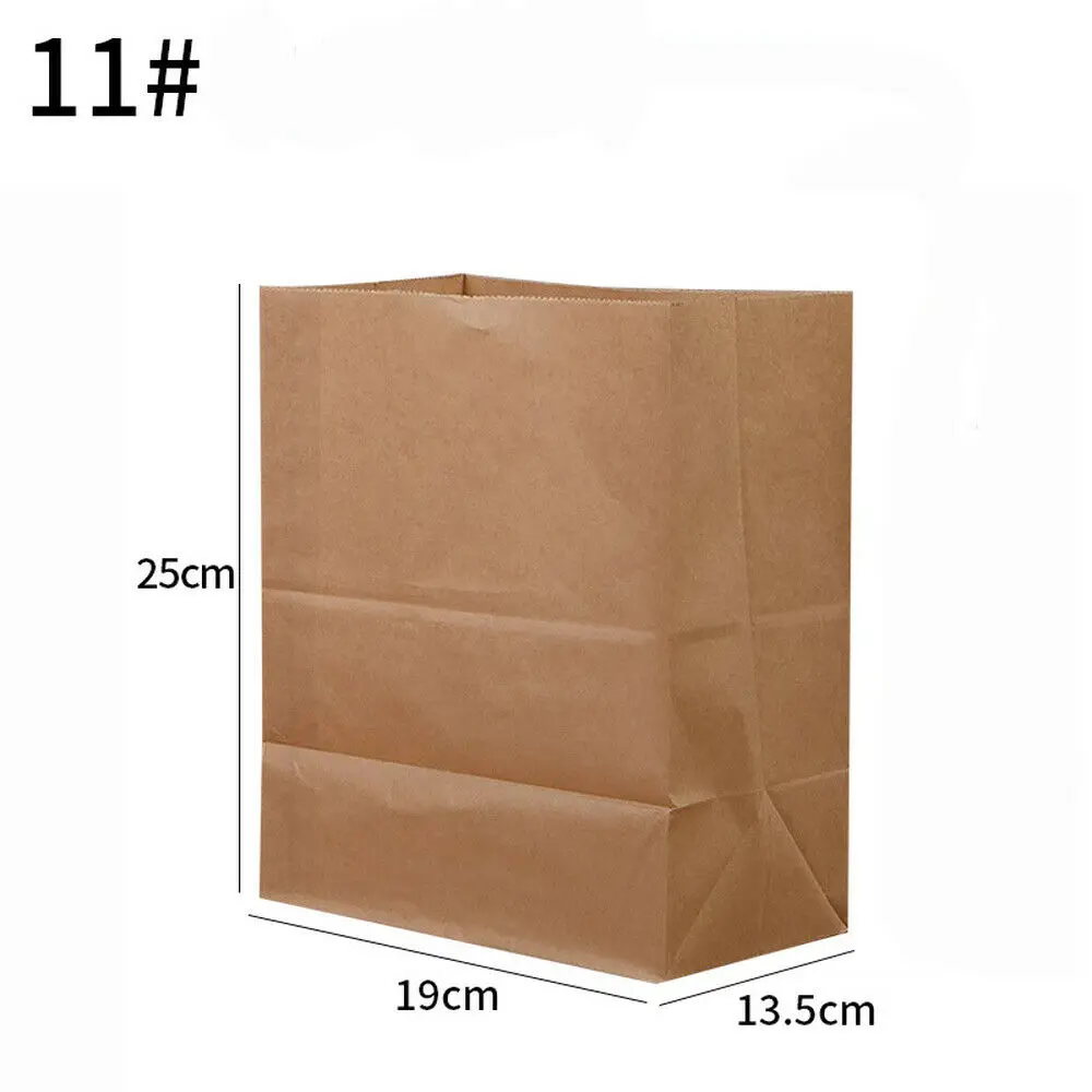 Плотная сумка из крафт-бумаги, конфетный подарок для свадебной вечеринки, пищевая посылка, 10~ 100 шт - Цвет: 25x19x13.5cm