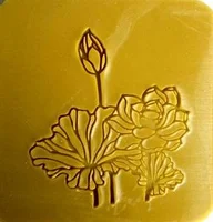 size 5x5cm Рисунок лотоса мыло ручной работы штамп прозрачный Diy натуральный акрил органическое декоративное мыло изготовление на заказ Печать - Цвет: size 5x5cm