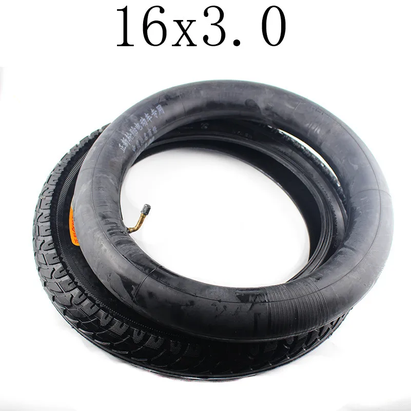 Free Shipping High Quality Electric Bicycle Tire with Good Reputation 16x3.0 Inch Electric Bicycle Tire Bike Tyre Whole Sale Use - Цвет: inner and outer tyre