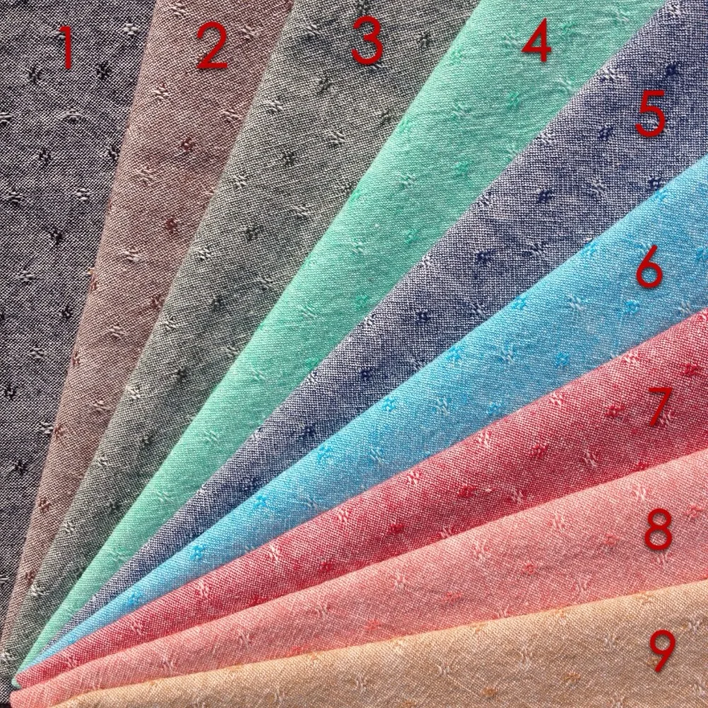 

50x70cm NEW 2019 9 colors the cheapest Japanese first dye wash fabric sewing DIY fabric plaid cotton doll cloth