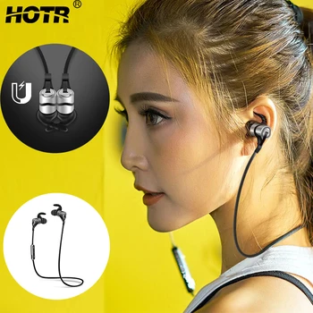 

Sport Neckband Magnetic Earphone Bluetooth Earphone with Mic Wireless Headphone Stereo Sound Quality Headpiece Headset Earbuds