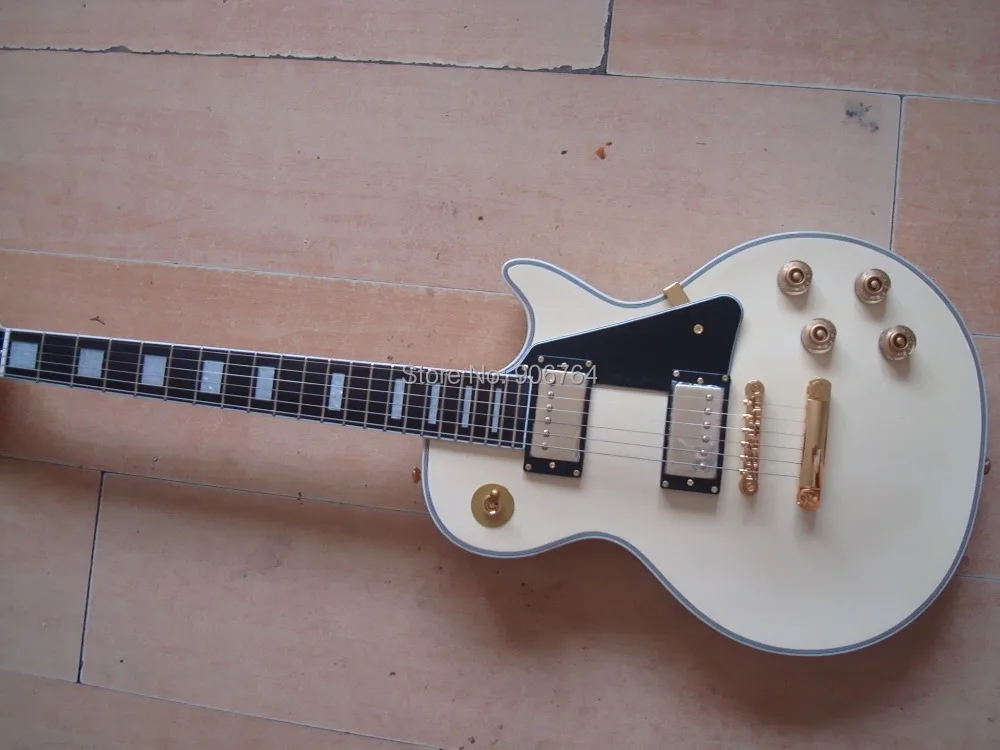 

New OEM customer cream electric guitar power sounds free shipping instock popular seller high quality one piece neck grover