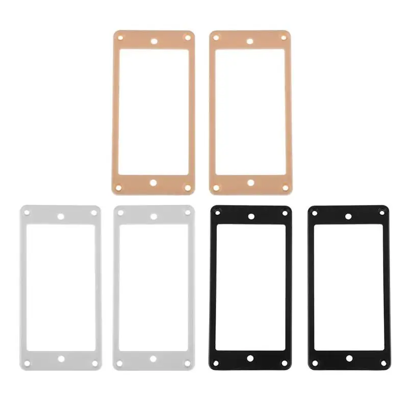 

2pcs/set Guitar Humbucker Pickup Frames Plastic Guitar Humbucker Pickup Mounting Ring Frames for Electric Guitar 30mmx45mm